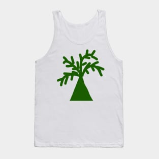 green tree design Tank Top